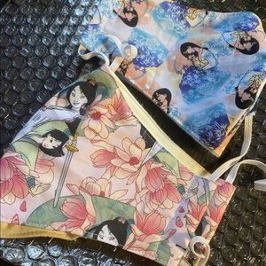 2 beautiful custom made DISNEY MULAN ADULT MASKS